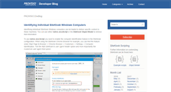 Desktop Screenshot of devblog.provisio.com