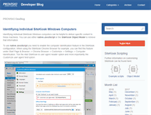 Tablet Screenshot of devblog.provisio.com
